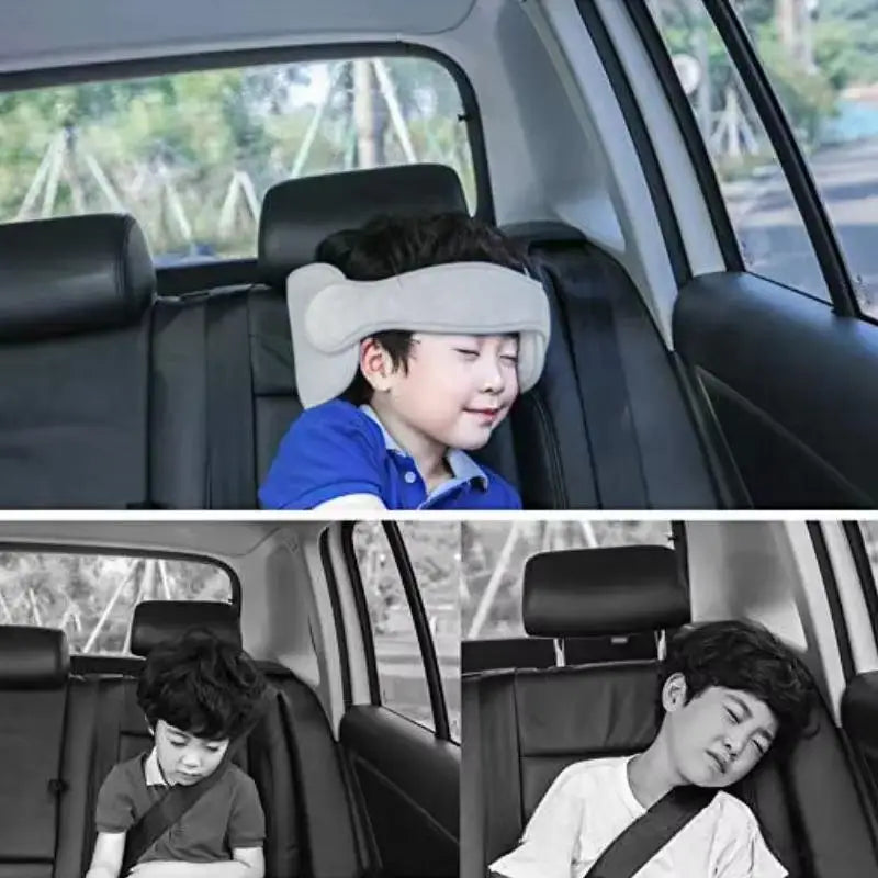 Child Car Safety Seat Head Fixed Strap Car Travel Protection Headrest Baby Seat Headrest Car Interior Sleep Assist Strap
