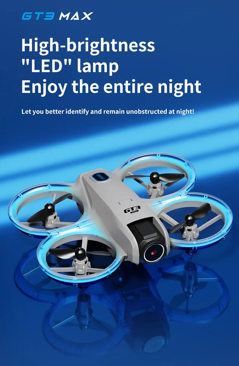 2025New GT3 MAX Drone 8K HD 4.3" Remote Control Headless Mode Helicopter 360° Flip Quadcopter Toys Mini Drone Fors Kid Toy Gifts