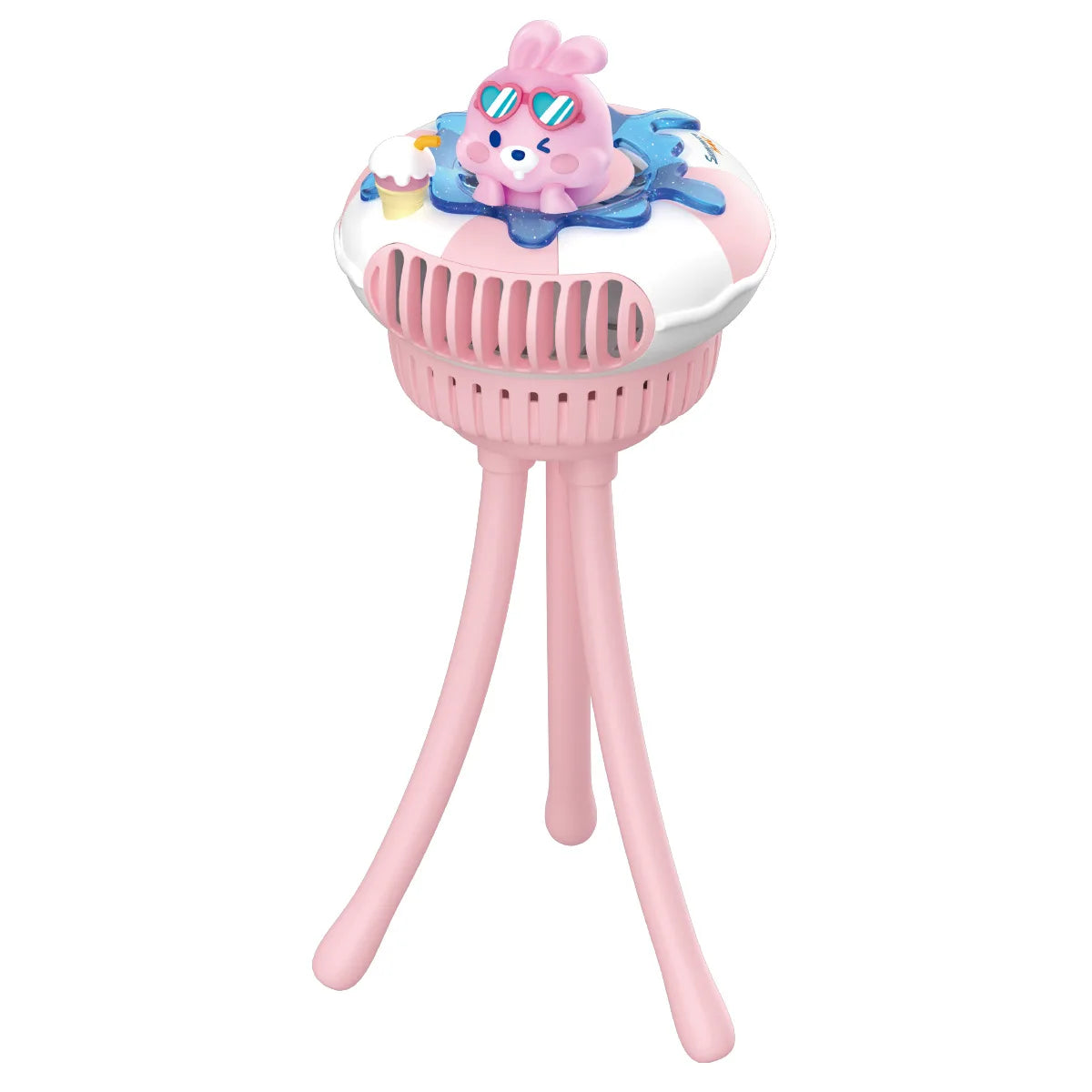Baby Stroller Fan Mini Portable Outdoor Fan USB 3 Speed Flexible Octopus Fan Tripod Clip on Handheld Fan for Stroller Crib