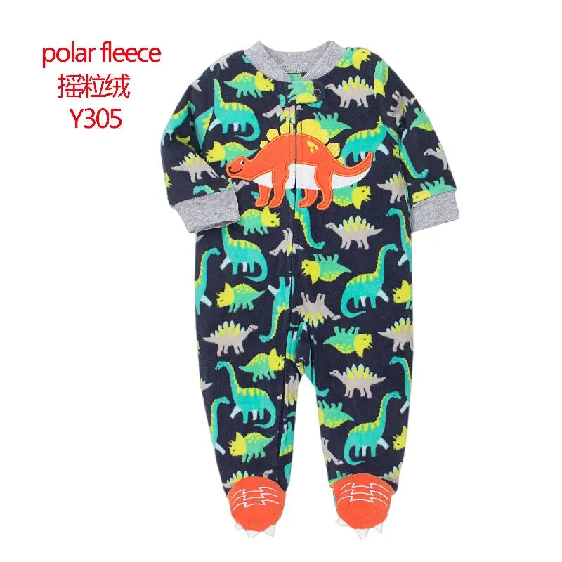 Newborn Baby Clothing Winter Boys Jumpsuit Fleece Overalls Infants Baby Clothes Warm New Born Home Dress Toddler Girls Costume