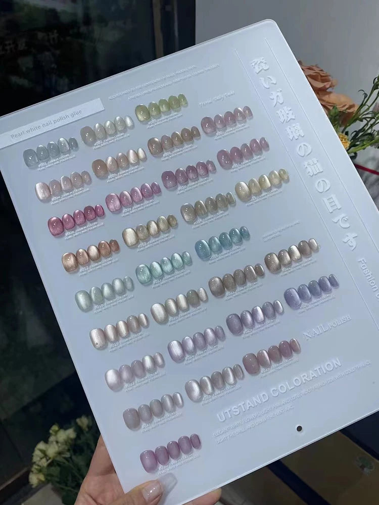 U.OMEEI Hot sale Magnetic Gel 50 colors 19 colors Cat eye Nail gel Non-toxic Uv Gel Nail salon Professional Fashion Nail art kit