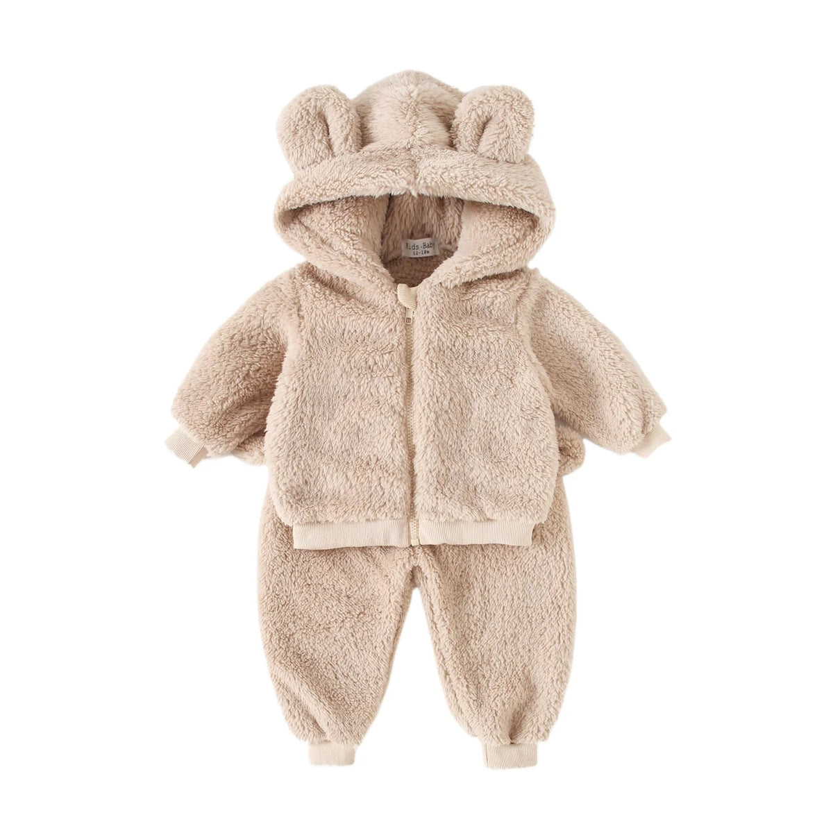 Sanlutoz Winter Warm Long Sleeve Baby Clothing SetsTops Zipper + Long Pants 2Pcs Cute