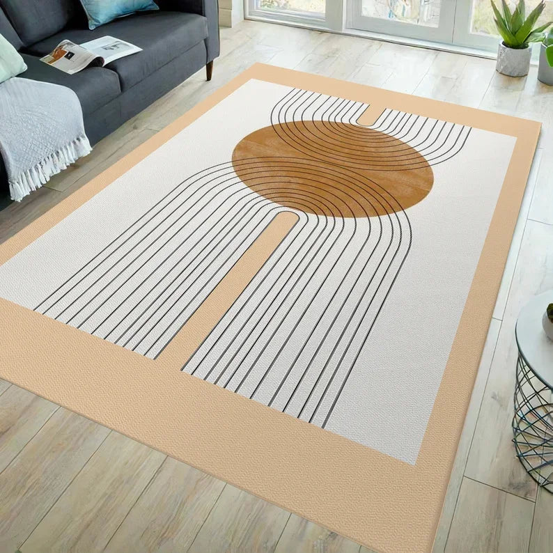 Sunset Yoga Mat Yoga Themed Non-Slip Rug Meditation CarpetBoho Yoga MatMindfulness RugYoga Art Washable Carpet Gift for Yogi