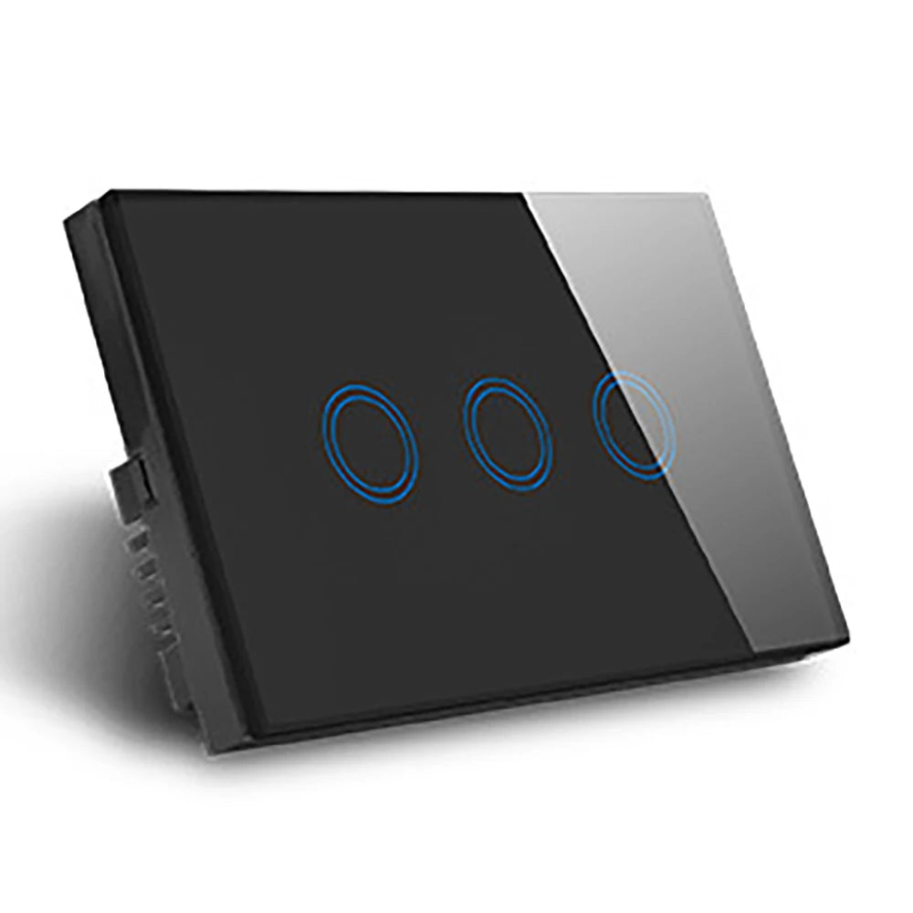 Shawader Wifi Smart Life Tuya Light Wall Switch Interruptor Glass Touch Panel Wireless Voice Remote Control by Alexa Google Home