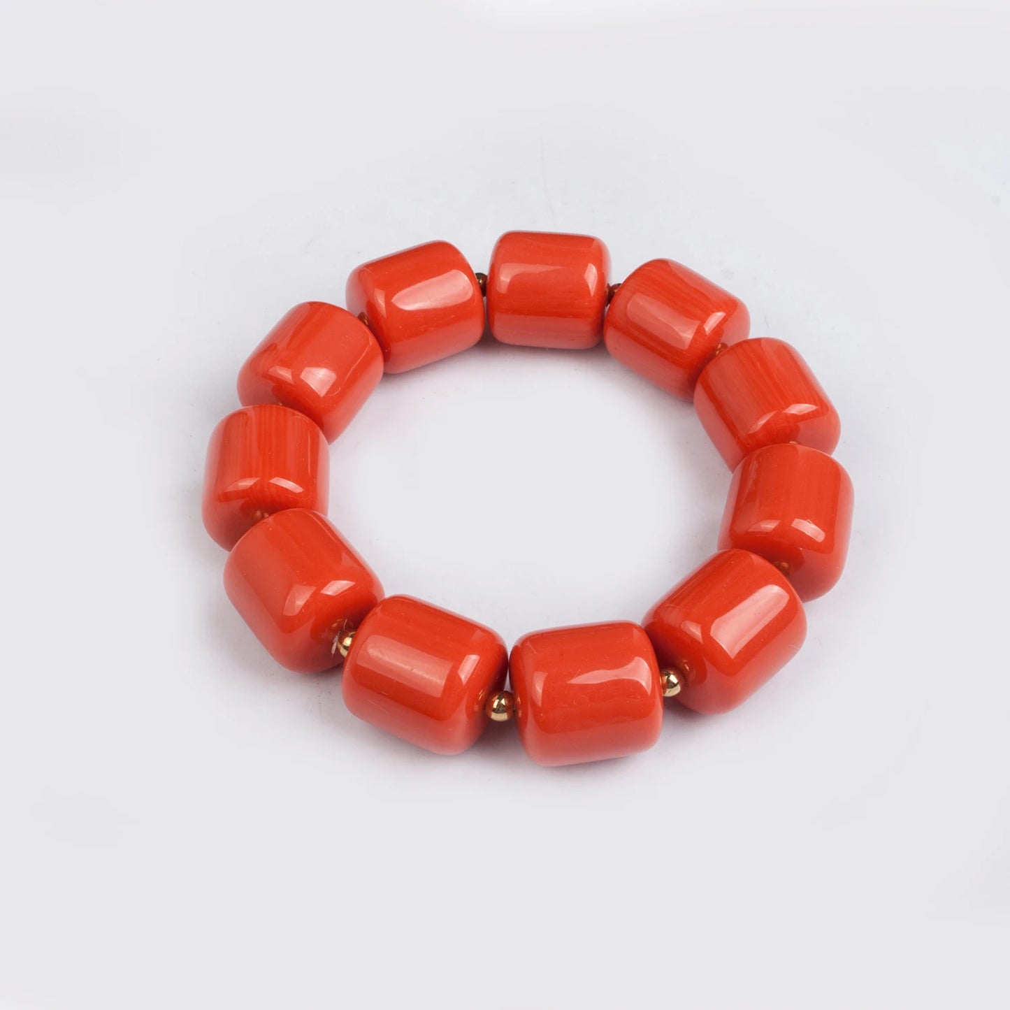 32 inches Long Orange Beads African Jewelry Set Women Bridal Party Costume Necklace Jewelry Set