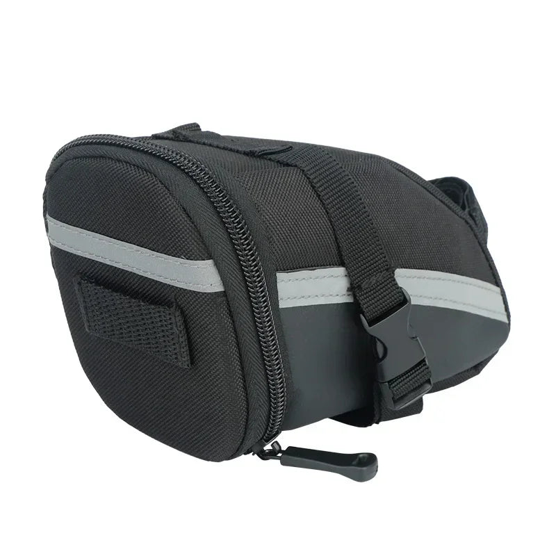 Bicycle Rear Saddle Bag Cycling Accessories Storage Panner Streamlined Tail Bag Pouch for MTB Road Bike W/Loop to Attach Light