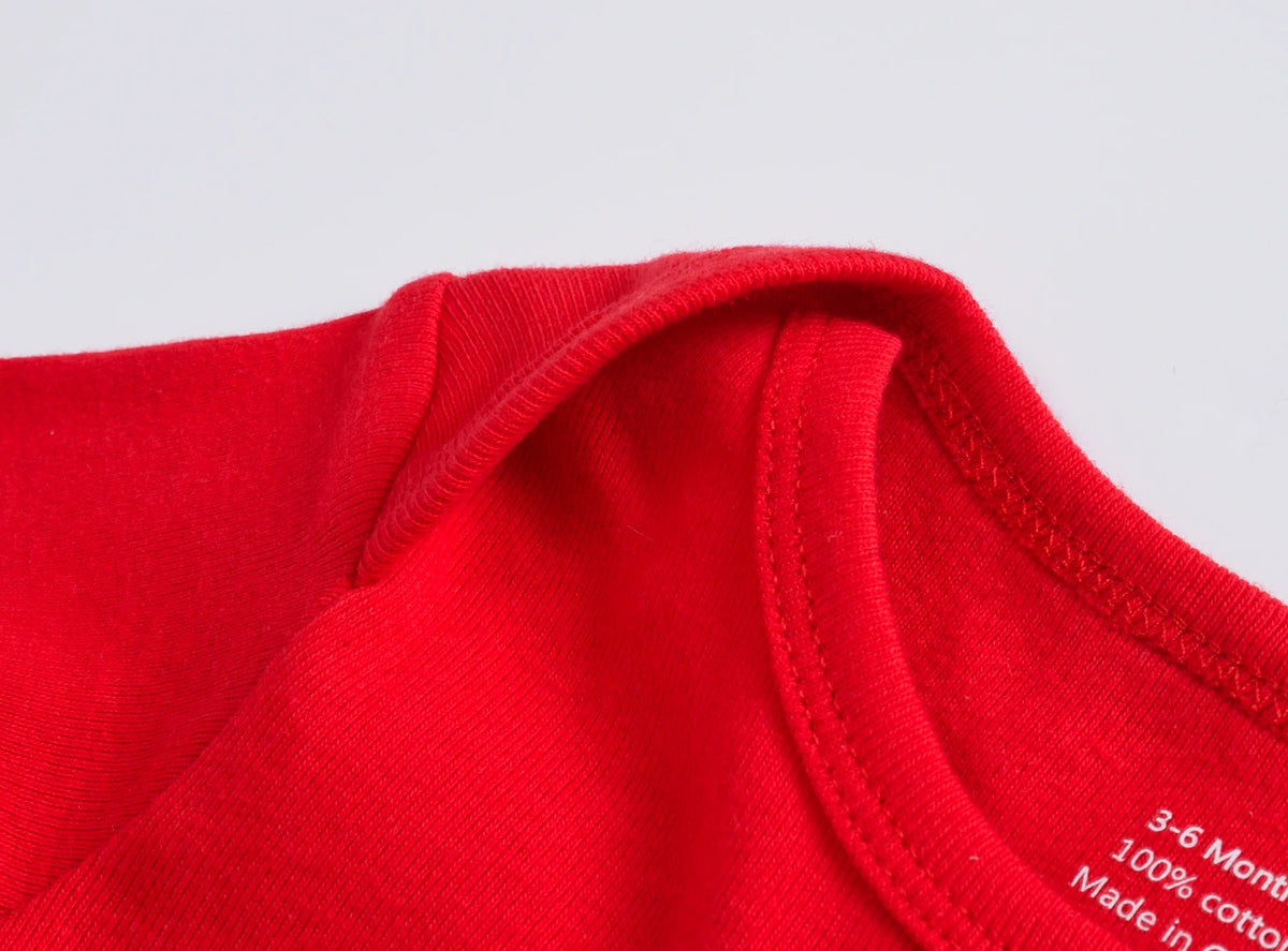 Baby Girls Clothing Body Suit Newborn Infant Boys Romper Infant Long Sleeve Summer Red Jumpsuit Cotton Soild Color Pyjama Bebe