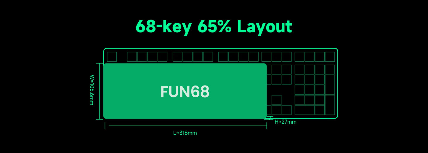 Akko MonsGeek FUN68 FUN60 PRO&MAX  HE Magnetic Keyboard 60% 65%Gaming Keyboards Rapid Trigger 8K Custom Keyboard Gamer Esports
