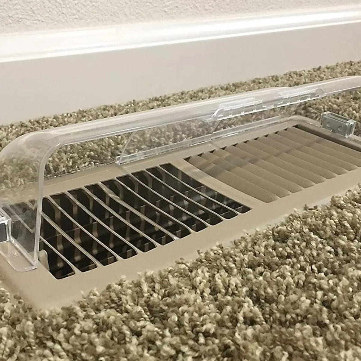 Home Air Vent Deflector PC Magnetic Heat Register Deflector Outlet Shield Air Vent Diverter Double-layer Floor Vent Deflector