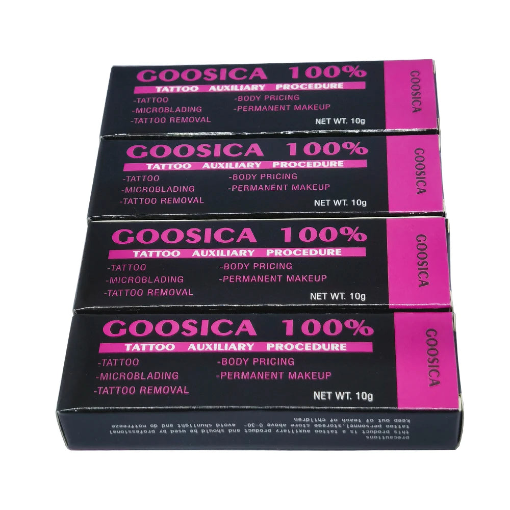 100% Goosica Tattoo Cream Before Tattoo Art Beauty Microblading Piercing Auxiliary Permanent Makeup Eyebrow Lips Liner 10g