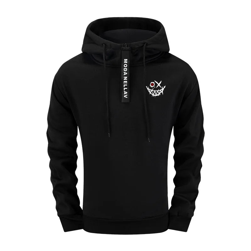 Mens 2 Piece Coord Set 2025 New Half Zip Hoodie and Pants Urban Streetwear Tracksuit Autumn Winter Casual Wear