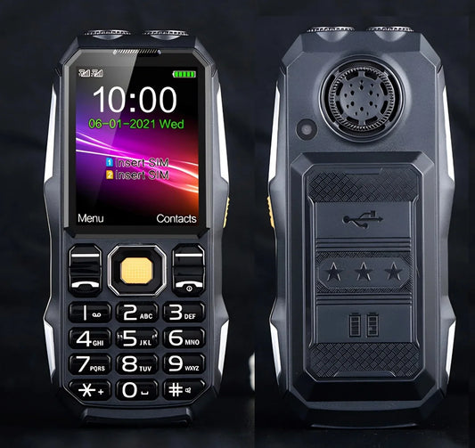 Low Price Rough Phone Big Battery Push-Button Quick Call 3 Sims Loud Speaker Two Torch GSM 2G Large Display Durable Senior Phone