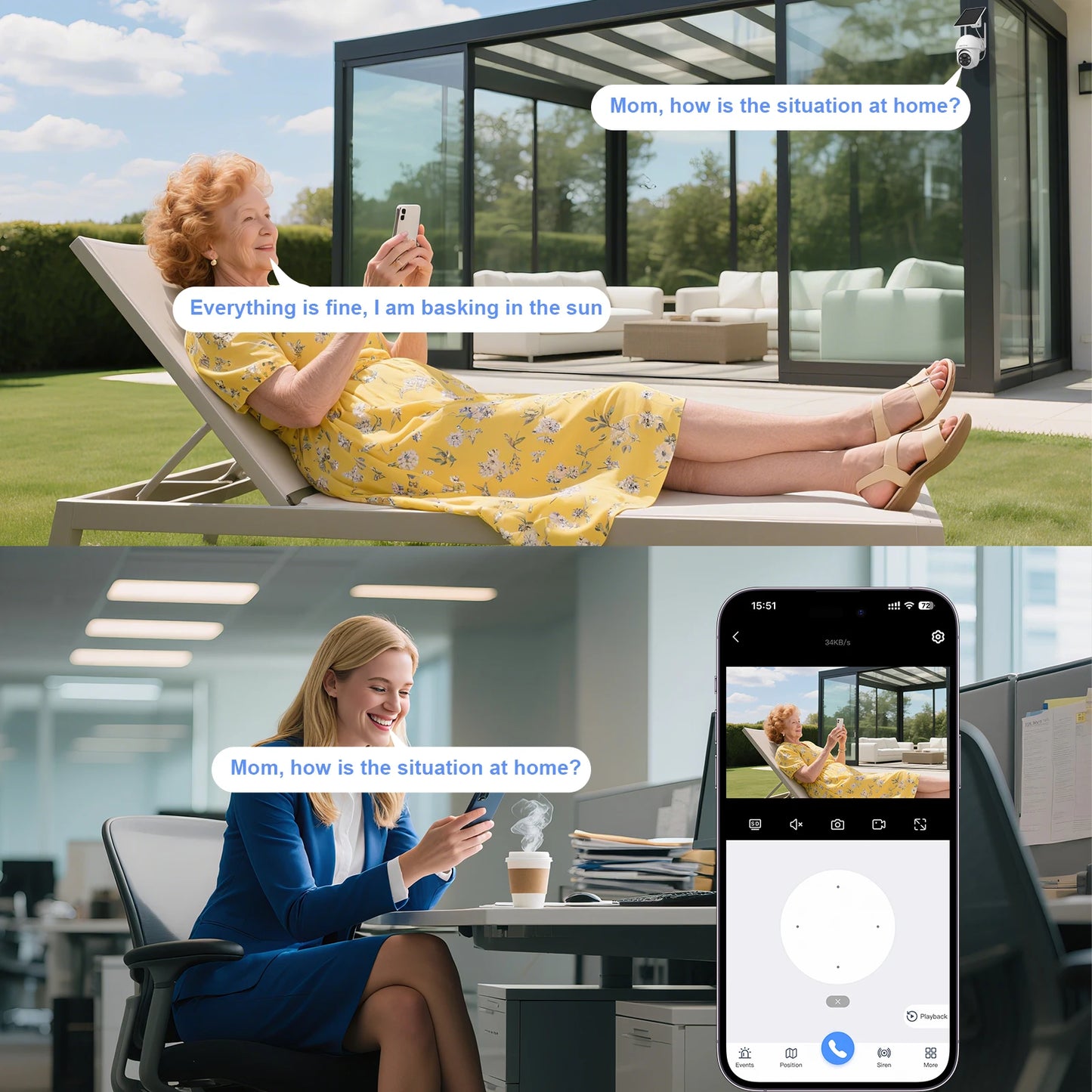 ARCCTV 2K Solar Wifi Camera Color Night Vision Security Surveillance Camera Outdoor Wireless Motion Detection HD Two Way Audio