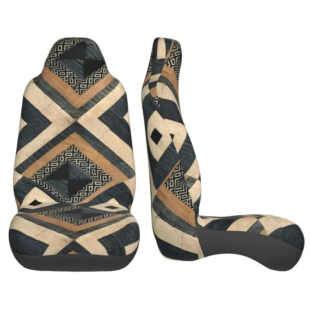 Antique African Textile Print Universal Car Seat Cover Protector Interior Accessories Women Seat Cushion/Cover Seat Protector