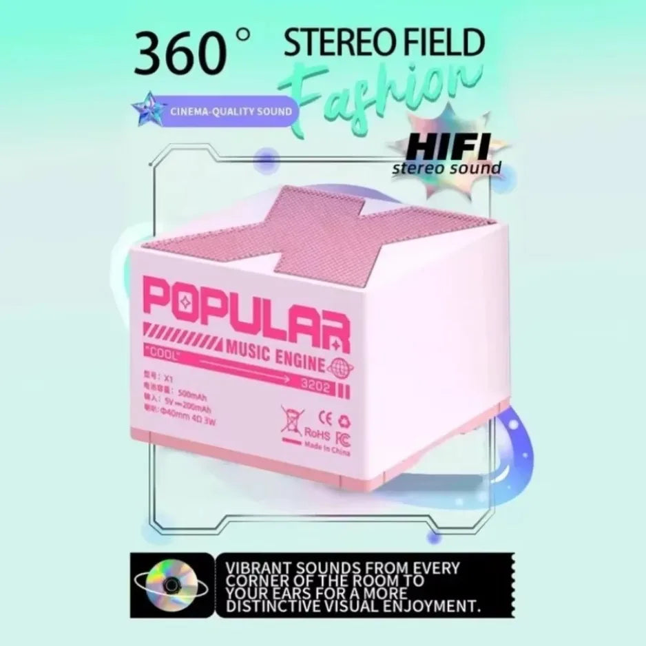 portable Mini wireless Bluetooth audio speaker full range audio player suitable for outdoor activities office and relaxation