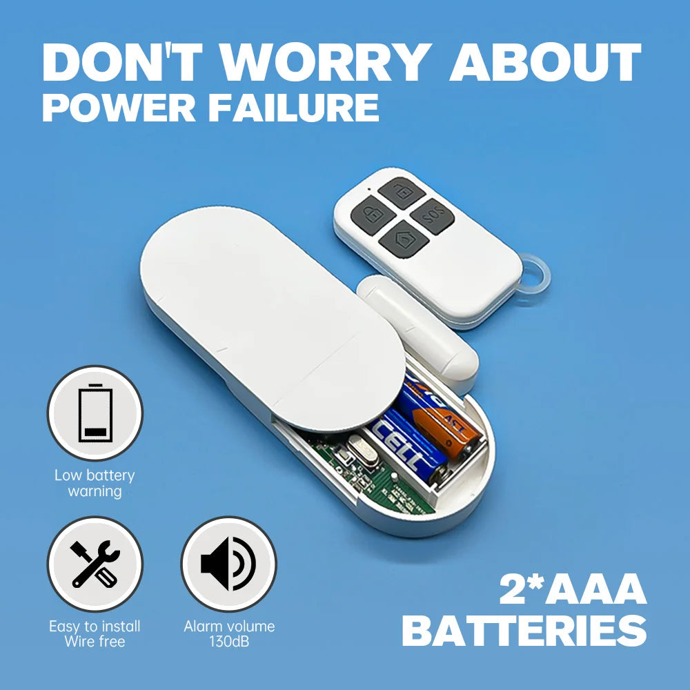 Safety Wireless Door Alarm for Home Security Personal Security Window Alarms Sensor Burglar Door Alarm for Pool, Cars, Sheds