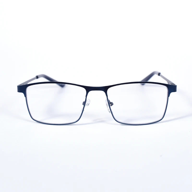 2025 NEW Men Blue light blocking Reading Glasses for Men Metal Full Frame Readers Magnifier Presbyopia Lens Eyewear +75+100+125