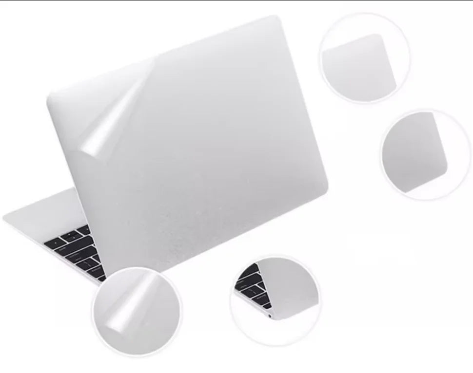 Full Body Matte Clear Sticker Decal for MacBook Pro 14" pro16 M4 M3 M2 M1 air 13.6 air 15 Touchpad + Palm Rest Skin Protective