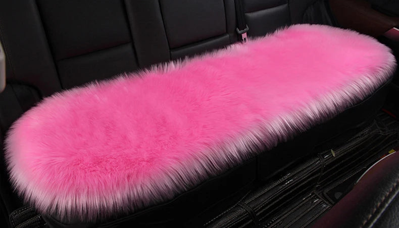 Artificial Wool Car Seat Cushion Winter Plush Auto Seat Cloak Universal Warm Car Seat Cover For Kia Lada Vesta Renault Skoda etc