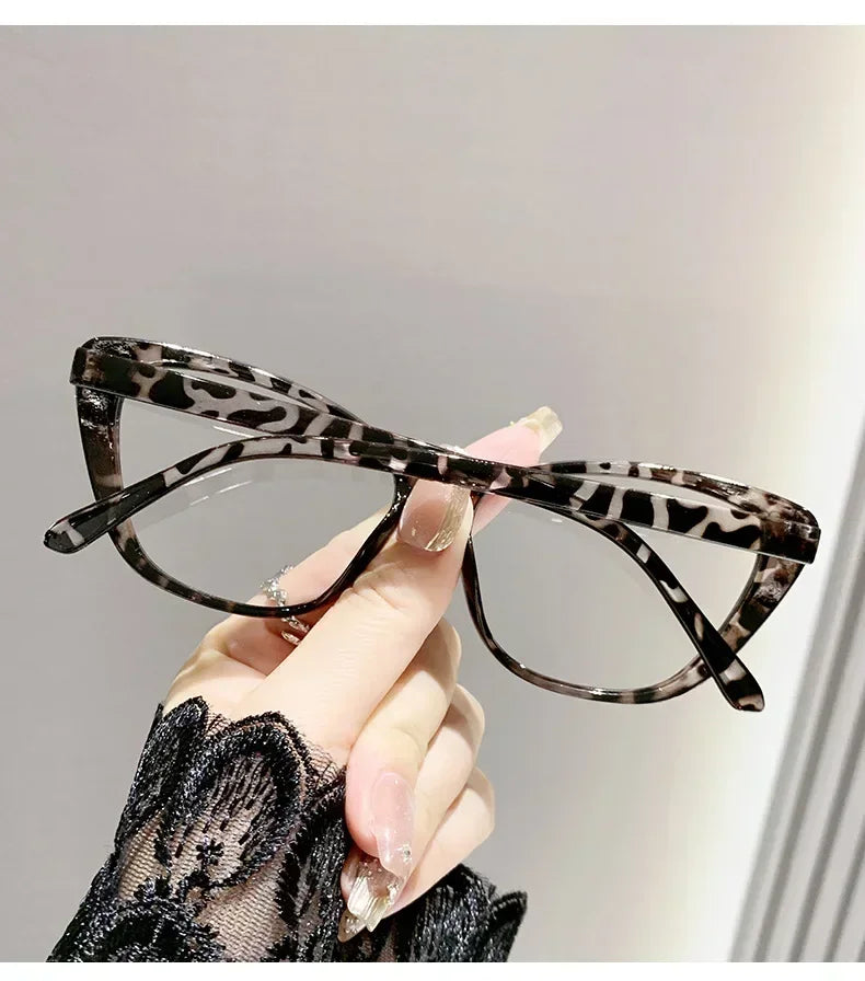 Fashion Ladies Reading Glasses Women Men Trendy Luxury Design Presbyopia Eyeglasses Cat Eye Anti-blue Light Eyewear for Female