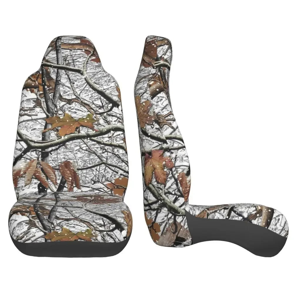 Camouflage Hunting Universal Car Seat Cover Four Seasons For SUV Tree Car Seat Covers Fiber Seat Protector