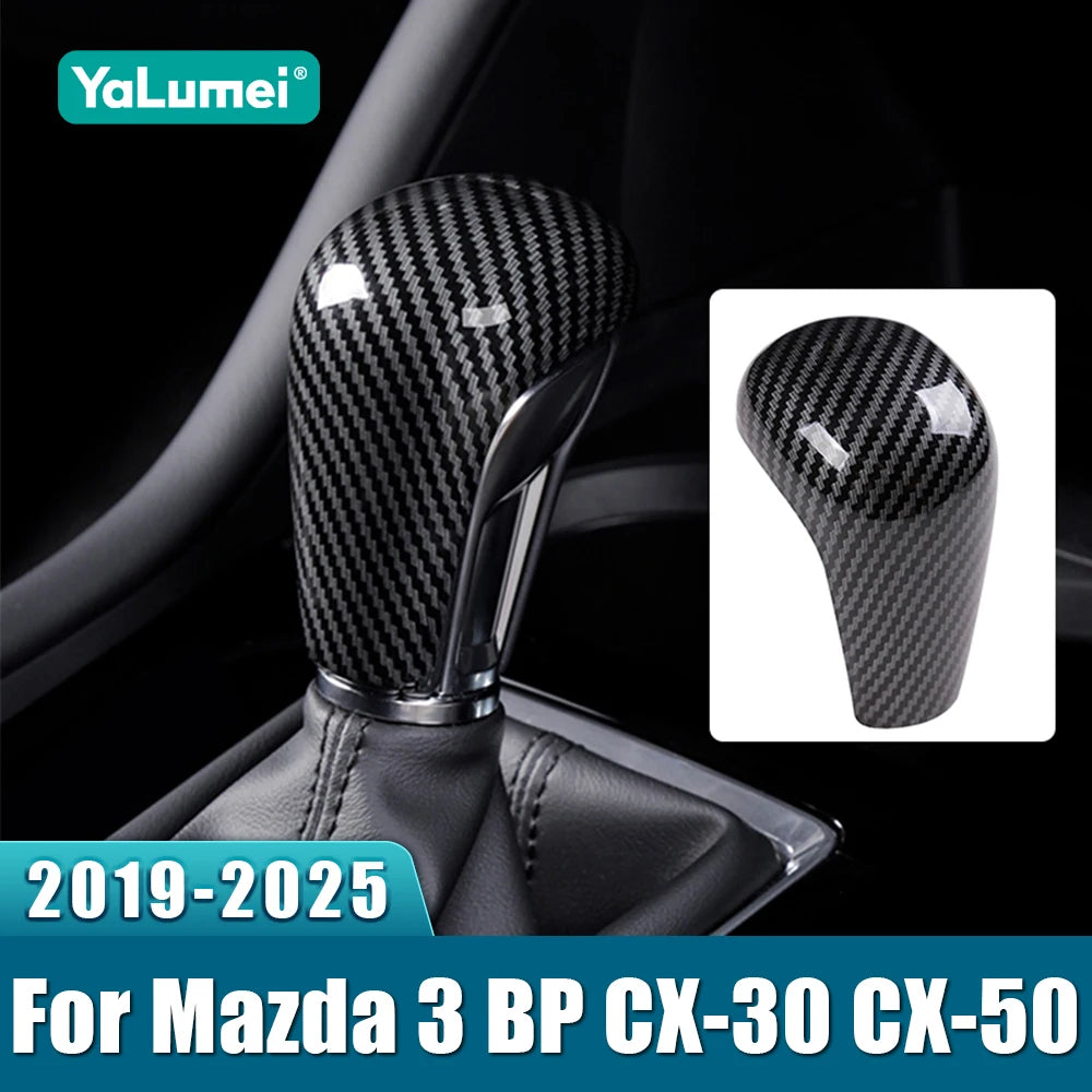 Car Gear Shift Knob Gear Head Cover Trim Sticker For Mazda 3 BP Axela CX-30 CX30 CX-50 CX50 2019 2020 2021 2022 2023 2024 2025