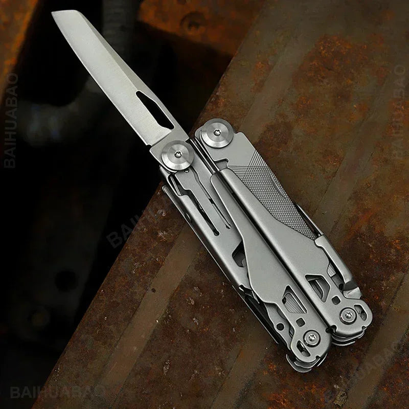 BHBT 19 in 1 Multitool Pliers Folding Knife Multi Tool Hoxagon Wrench Outdoor Camping EDC Tool Home Repair Maintenance