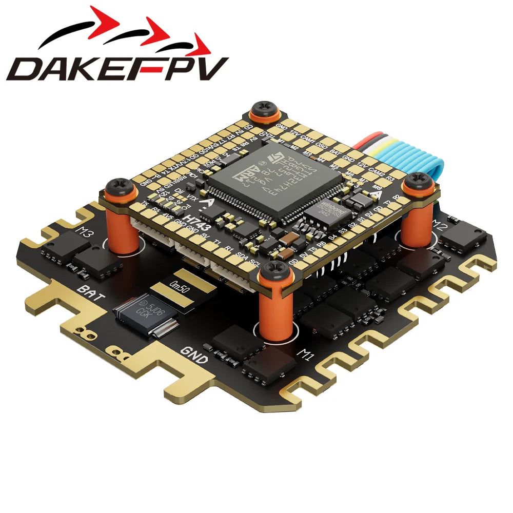 DAKEFPV H743 12S 120A stack ICM42688P H743 flight control FC Flight controller FPV stack for MARK4 13inch FPV Drone frame