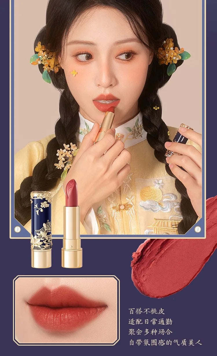 Korean Makeup Lipstick Moisturizing Velvet Matte Lip Stick Exquisite Relief Sculpture Original Creamy Lip Balm Vitamin E