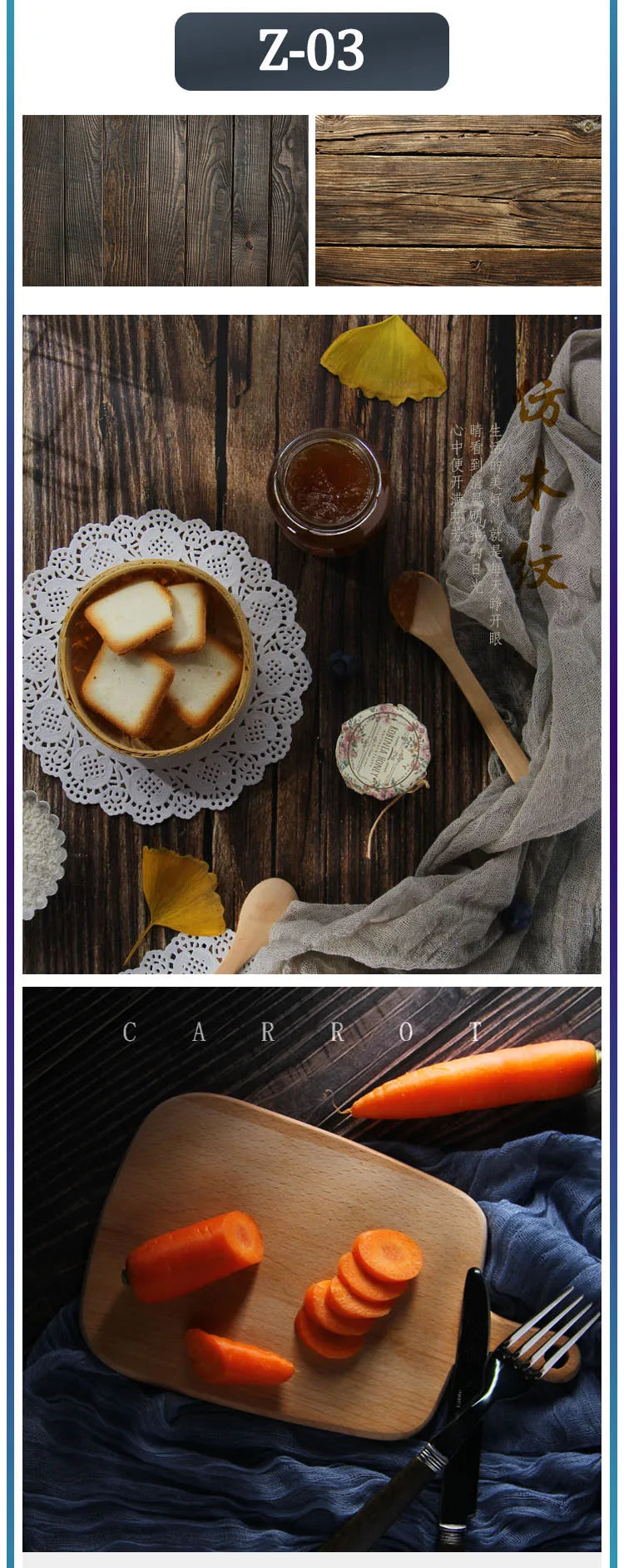 Photo Background for Food Cosmetics Photophones for Photos Art Paper 53X84cm 2Sides Photography Background Backdrops Christmas