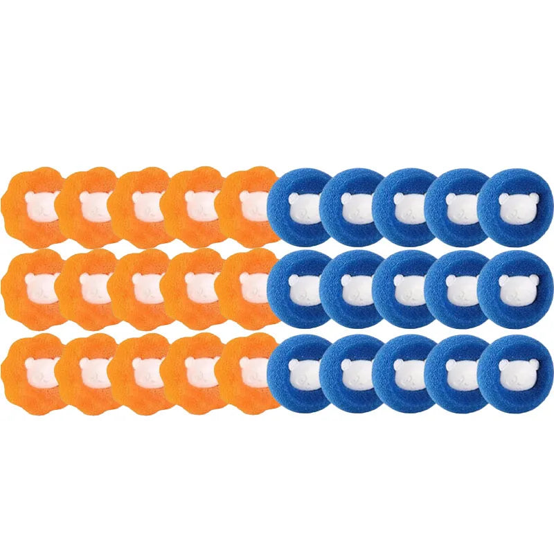 Magic Laundry Ball Kit Reusable Clothes Hair Cleaning Tool Pet Hair Remover Washing Machine Cat Dog Hair Catcher Laundry Ball