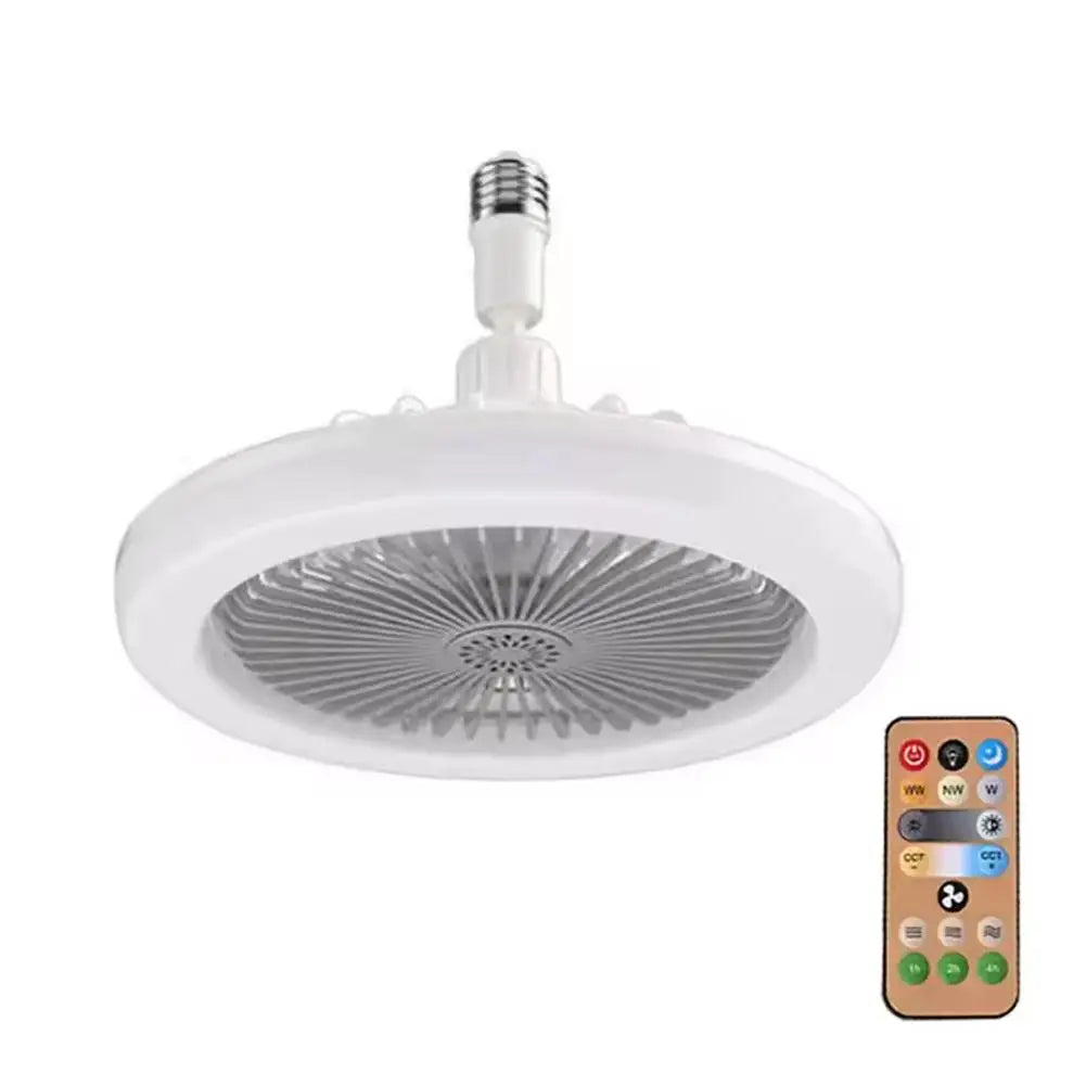 Smart Ceiling Fan Fans With Lights Remote Control Bedroom Decor Ventilator Lamp Air Invisible Blades Silent