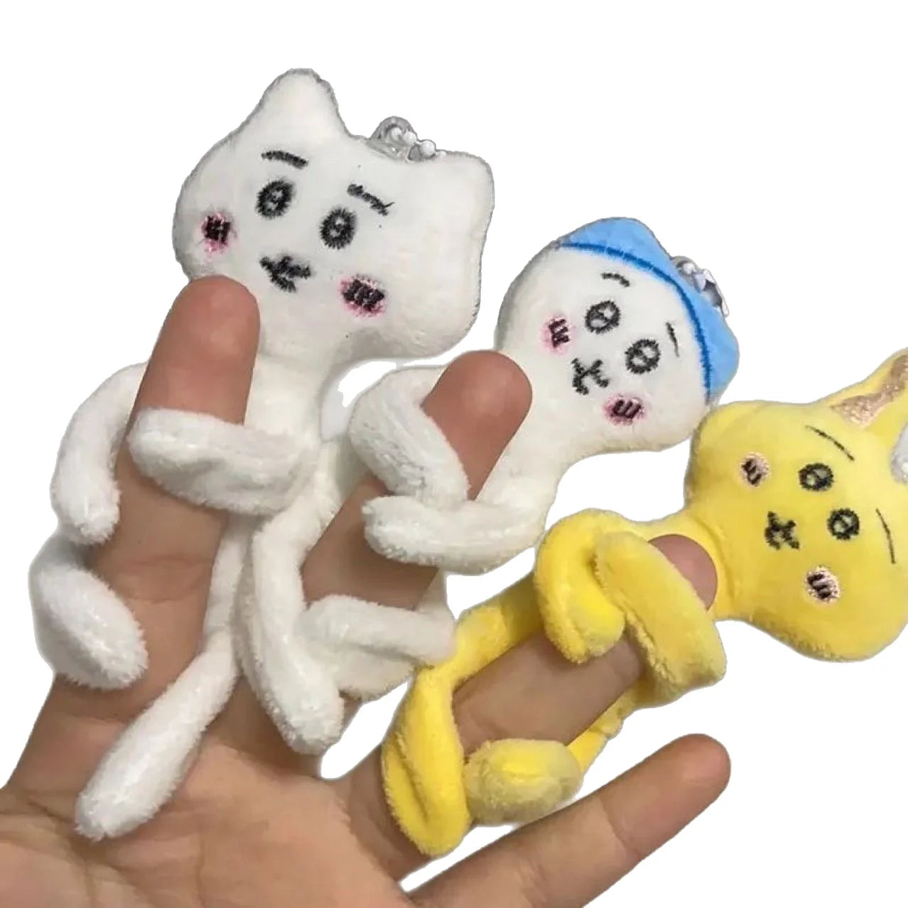 12cm Chiikawas Funny Doll Full Body Movable Swing Design Anime Cute Cartoon Plush Key Accessory Bag Decoration Toy Holiday Gift