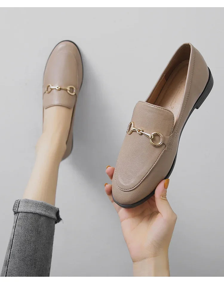 Womens Shoes Flats Loafers Ladies Leather Brand Sneakers Women Designer Flat Ladies Shoes Woman Luxury Female Shoes for Women