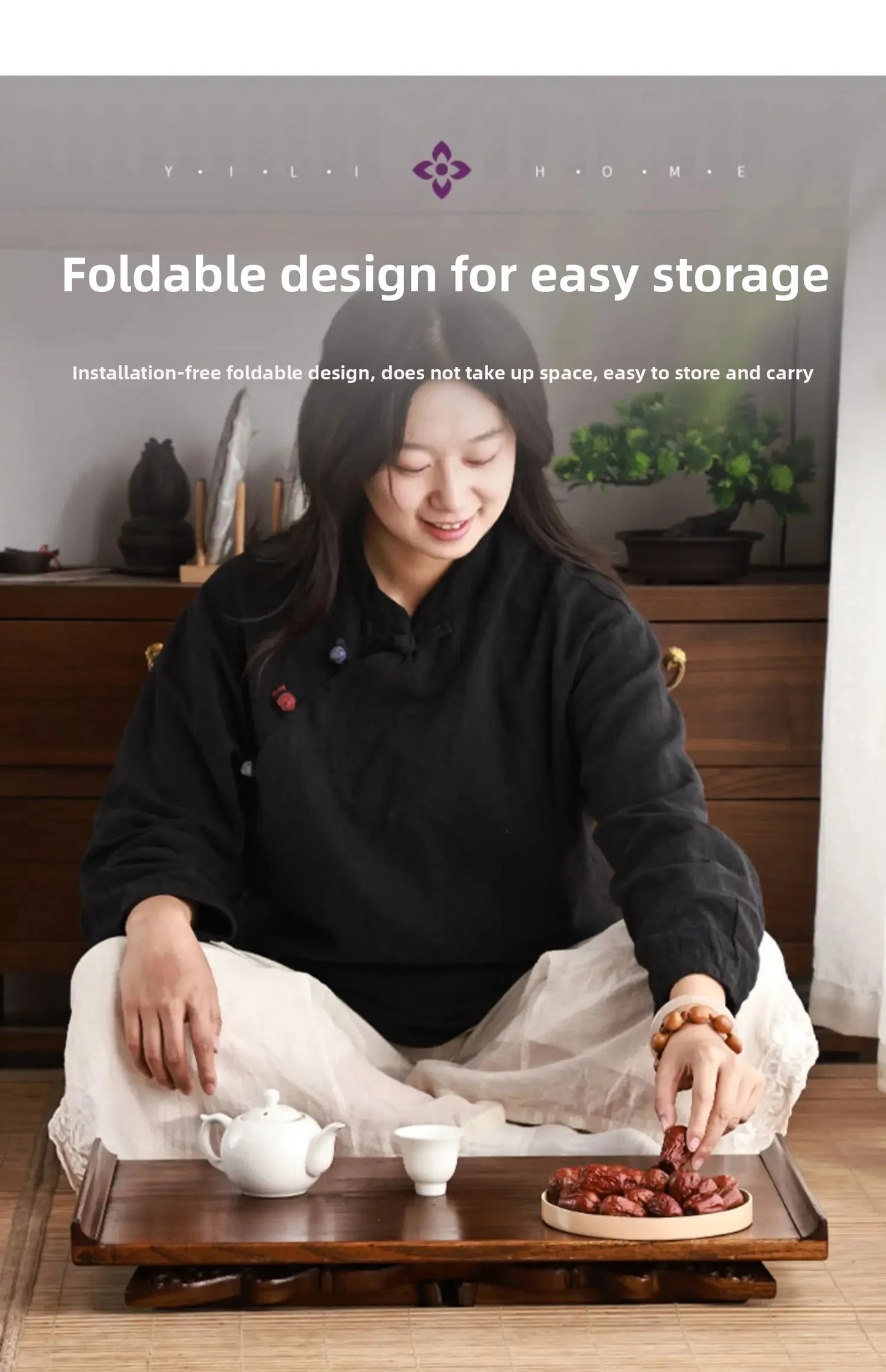 Wooden Tatami Bed, Wooden Bay Window Coffee Table, Foldable Window Seat Desk, Balcony Tea Table, Wooden Window Sill Table