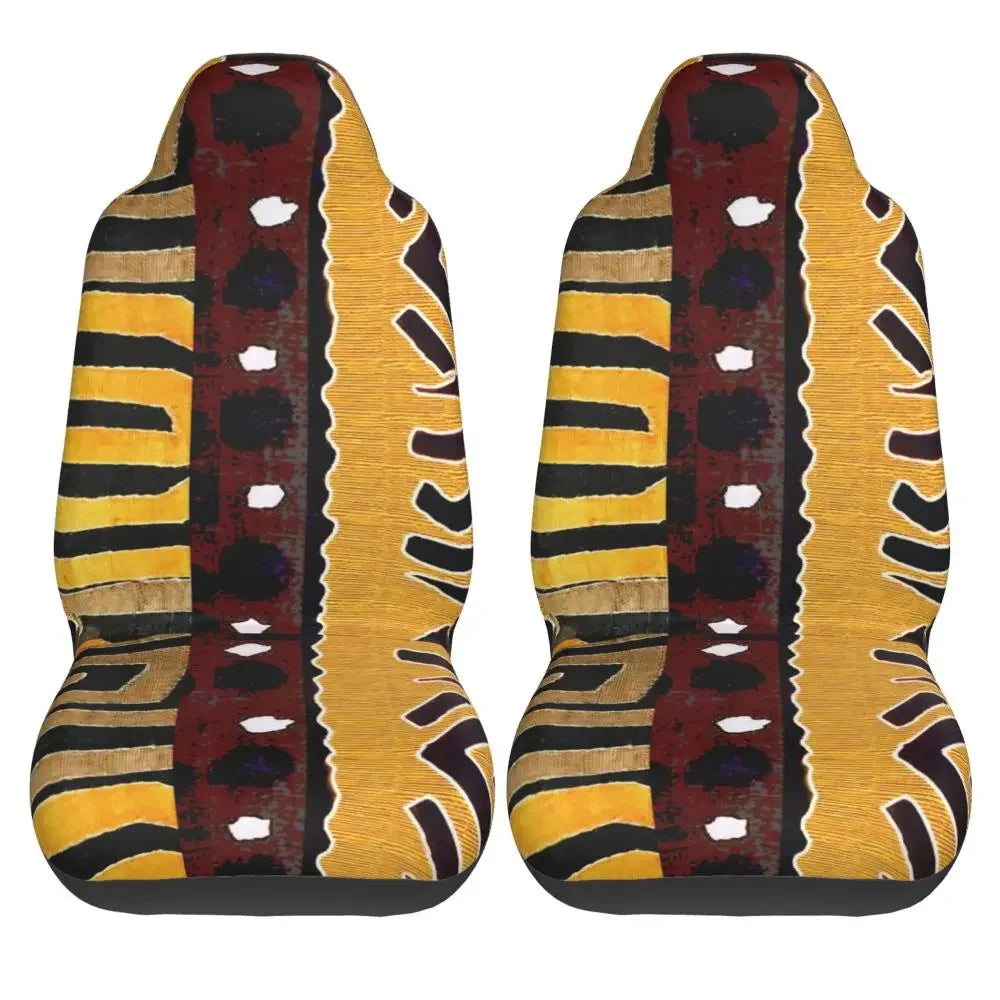 Antique African Textile Print Universal Car Seat Cover Protector Interior Accessories Women Seat Cushion/Cover Seat Protector