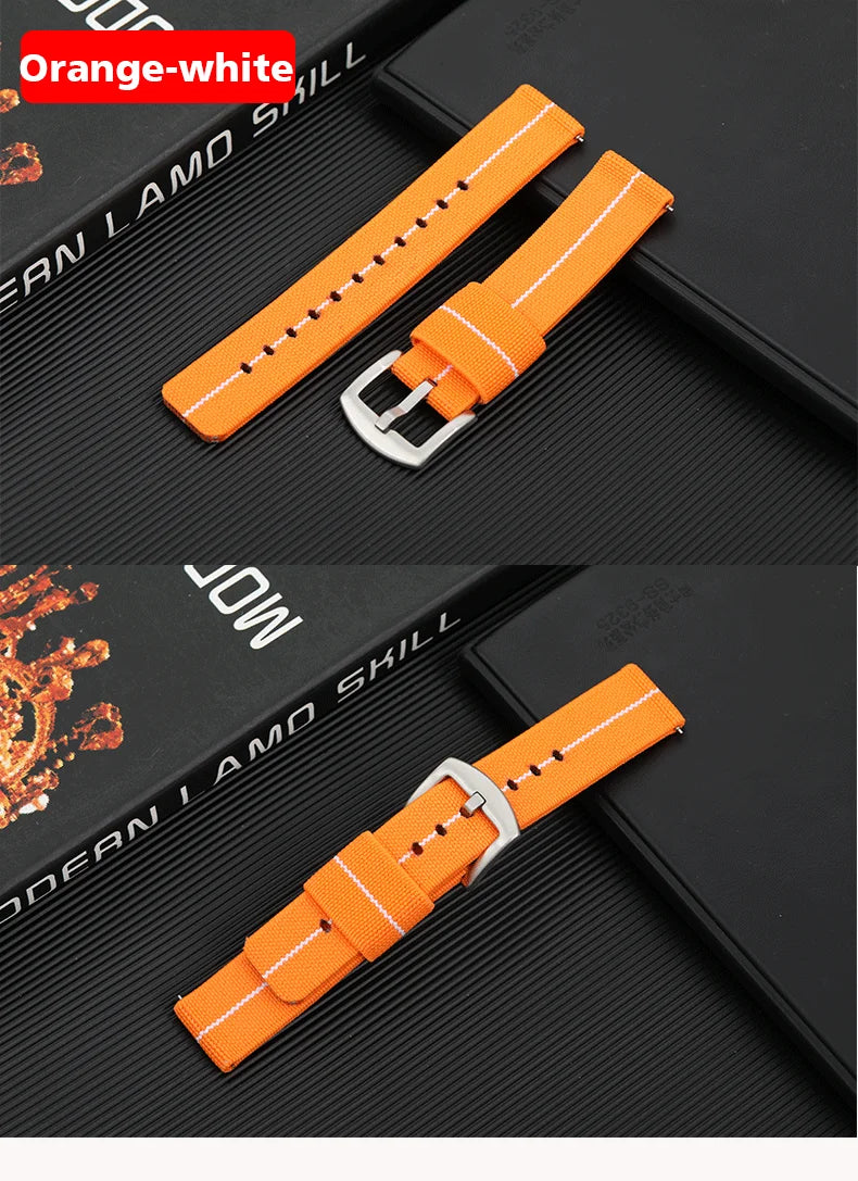 Nylon Watch Band 18mm 20mm 22mm Bracelet Elastic Watch Strap Universal Fast Release Wrist Band Belt Replacement Accessories