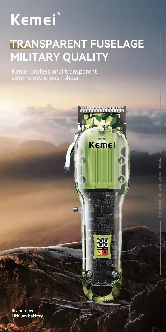 Kemei Hair Clippers Kit or Blade Rechargeable Electric Hair Trimmer Barber Professional Shaver for Men KM-1926 KM-1928 KM-TX7
