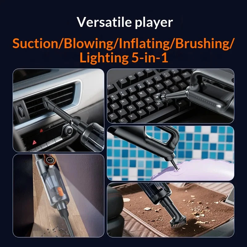 Car vacuum cleaner wireless one-button dust dump high-power portable vacuum cleaner large suction mini handheld vacuum cleaner