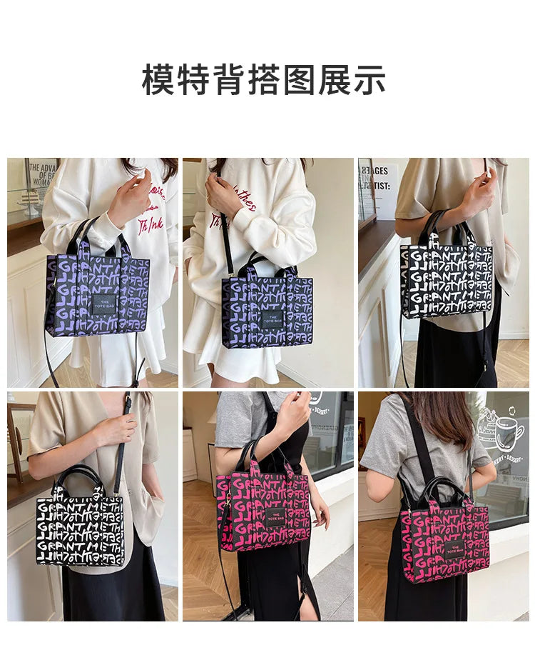 PU Leather Casual Crossbody Bags for Women Ladies Luxury Designer Tote Handbag Female Large Capacity Travel Shoulder Bag Sac