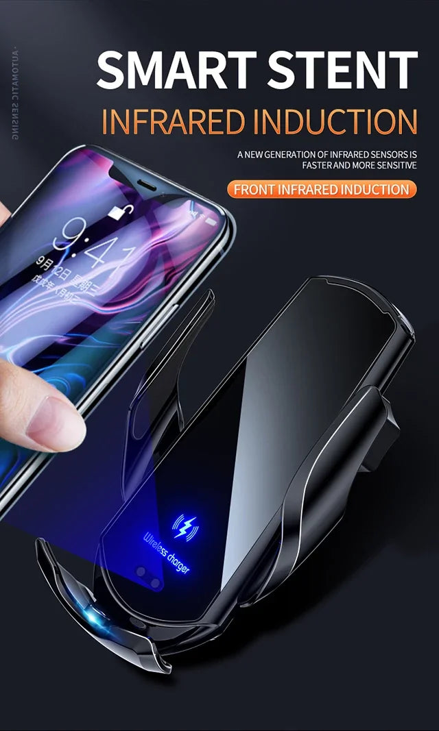 Car Phone Holder Screen Mount For Volkswagen Atlas 2024 2025 Wireless Charging Stand Navigation Bracket Glasses Storage Box