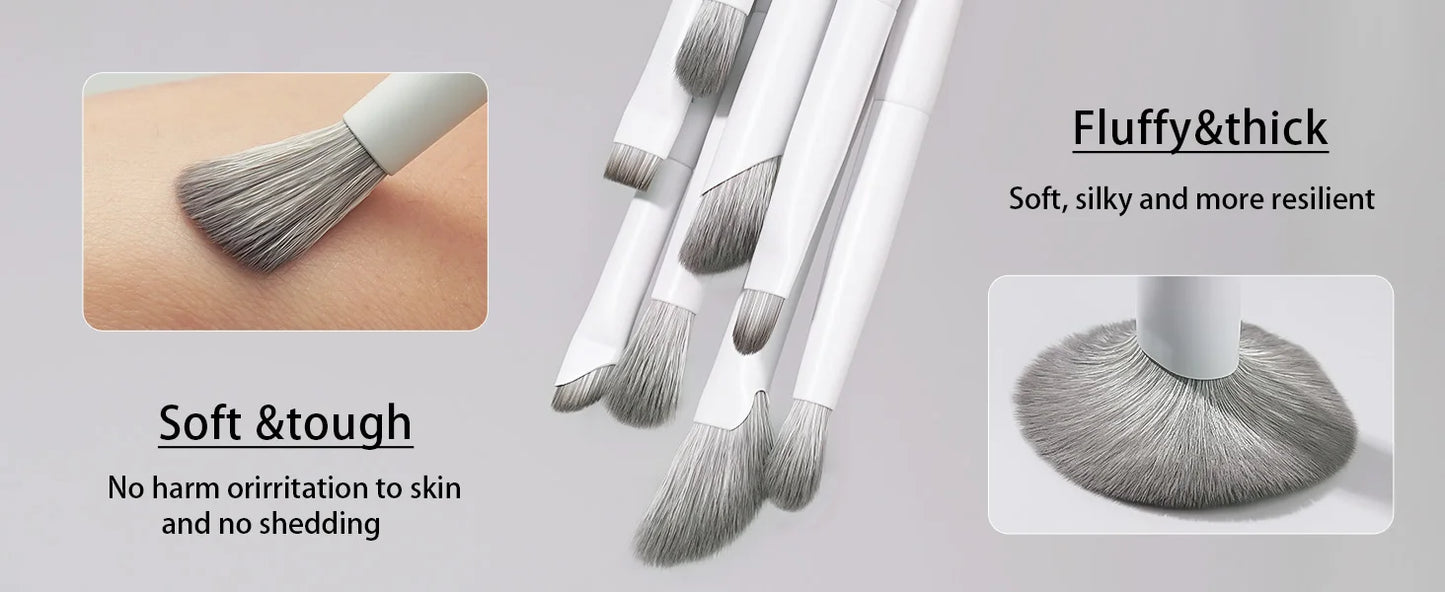 BEILI Vegan Professional Makeup Brush Set 12 Pcs Corn Bamboo Silk Angle Powder Foundation Eyeshadow Eyeliner Brushes Cosmetics
