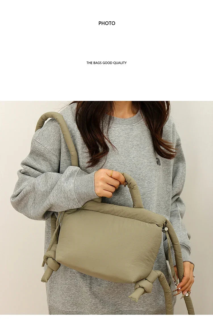 Super Cool Simple Versatile Handbags for Women 2025 Casual Hot Sale Colorful Nylon Small Square Shoulder and Crossbody Bags