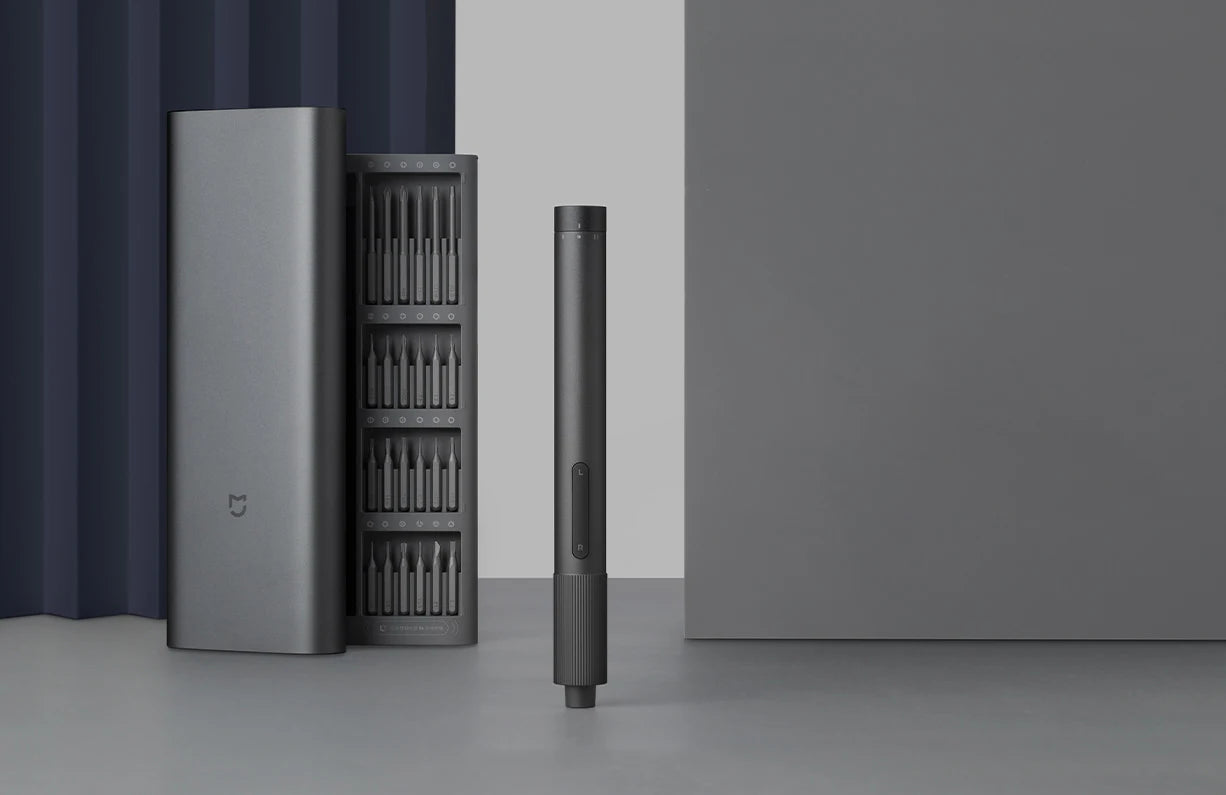 XIAOMI MIJIA Electric Precision Screwdriver With 24 S2 Steel Bits,2 Torque Setting,400+ Screws Per Charge,For Smart Home Repair