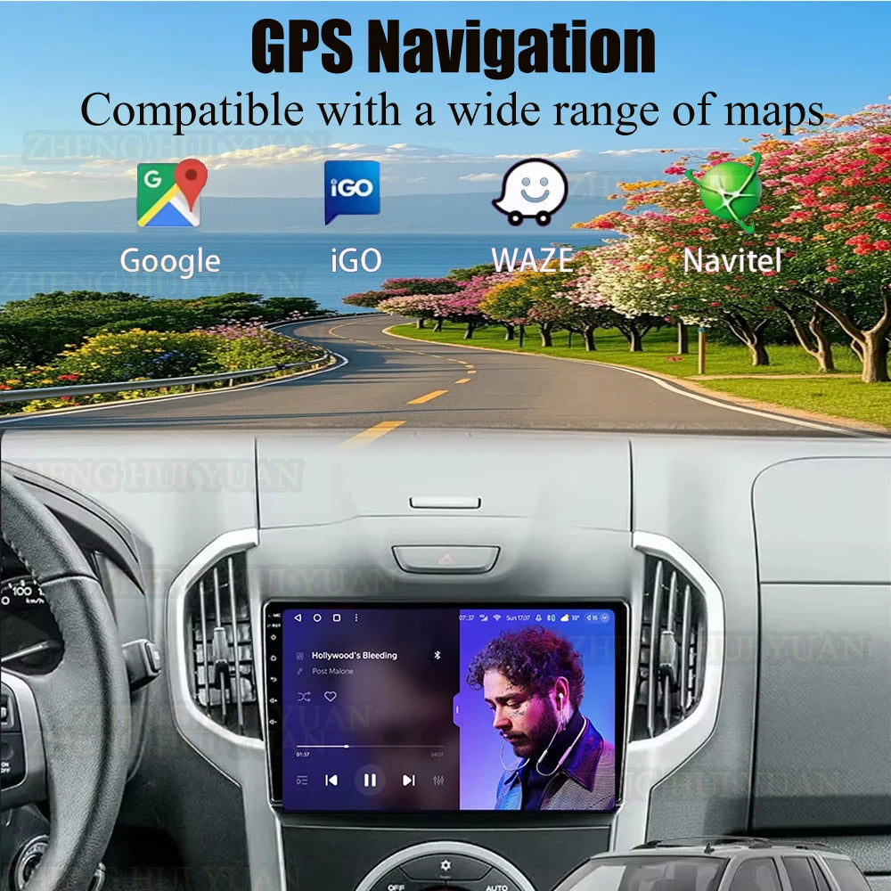 Android 15 Car Carplay Player For Chevrolet Holden S10 TRAILBLAZER COLORADO ISUZU DMAX GPS Radio Audio Multimedia Stereo BT Navi