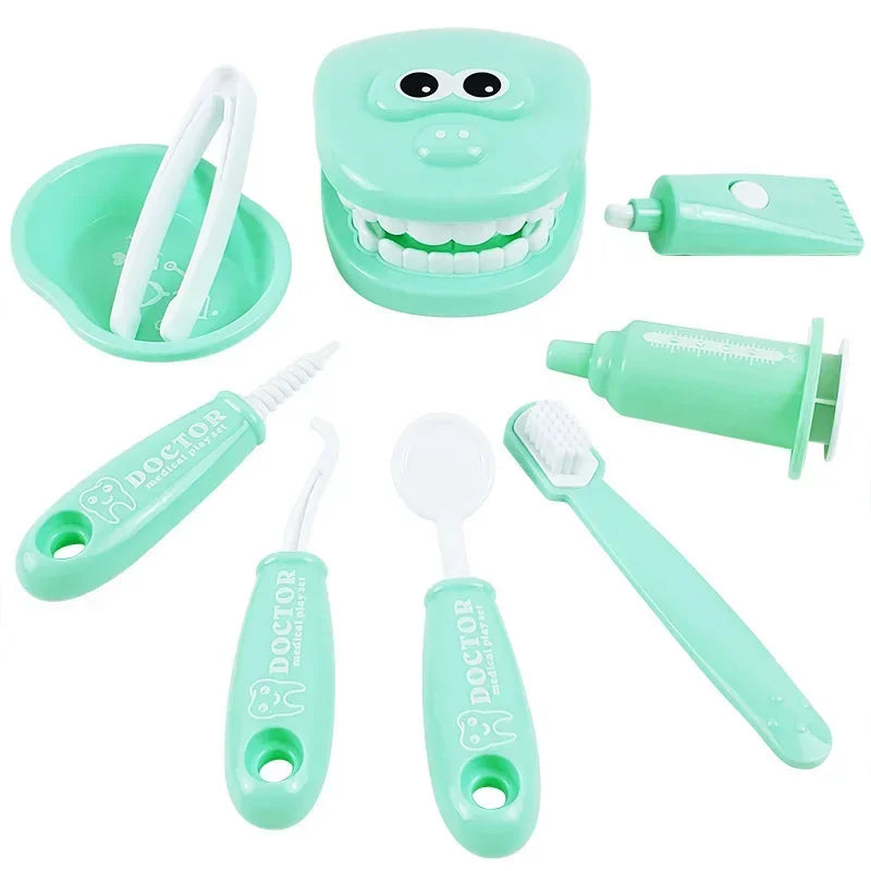 Children Montessori Toys Parent-child Interaction for Girl Boy Dentist Check Teeth Model Doctors Role Play Baby Montessori Toys