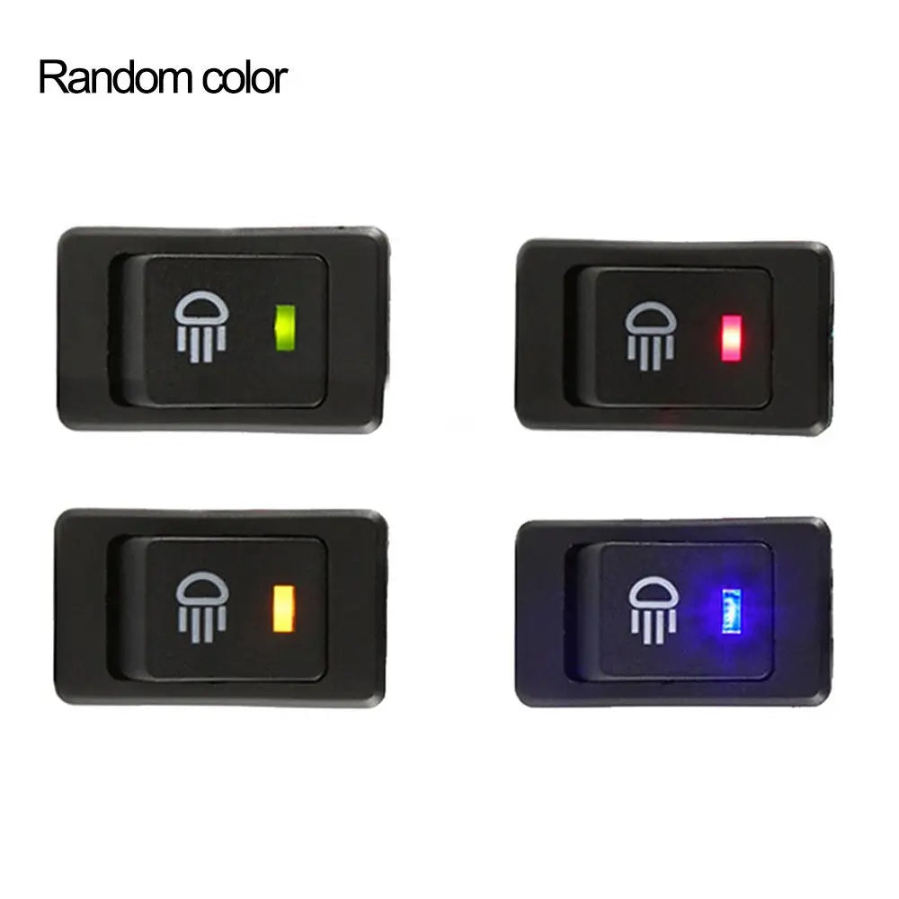 1 Pcs Rocker Switch ASW-17D LED Car Modification Fog Light Switch Warped Plate Boat Headlight 12VDC 35A DPST 4P With LED