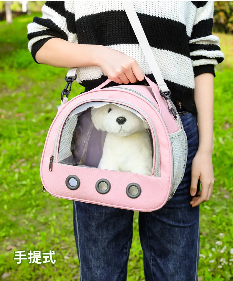 Cat bag, convenient for going out, pet dog, hamster, hedgehog, travel backpack, convenient outdoor bag bird mouse guinea pig bag