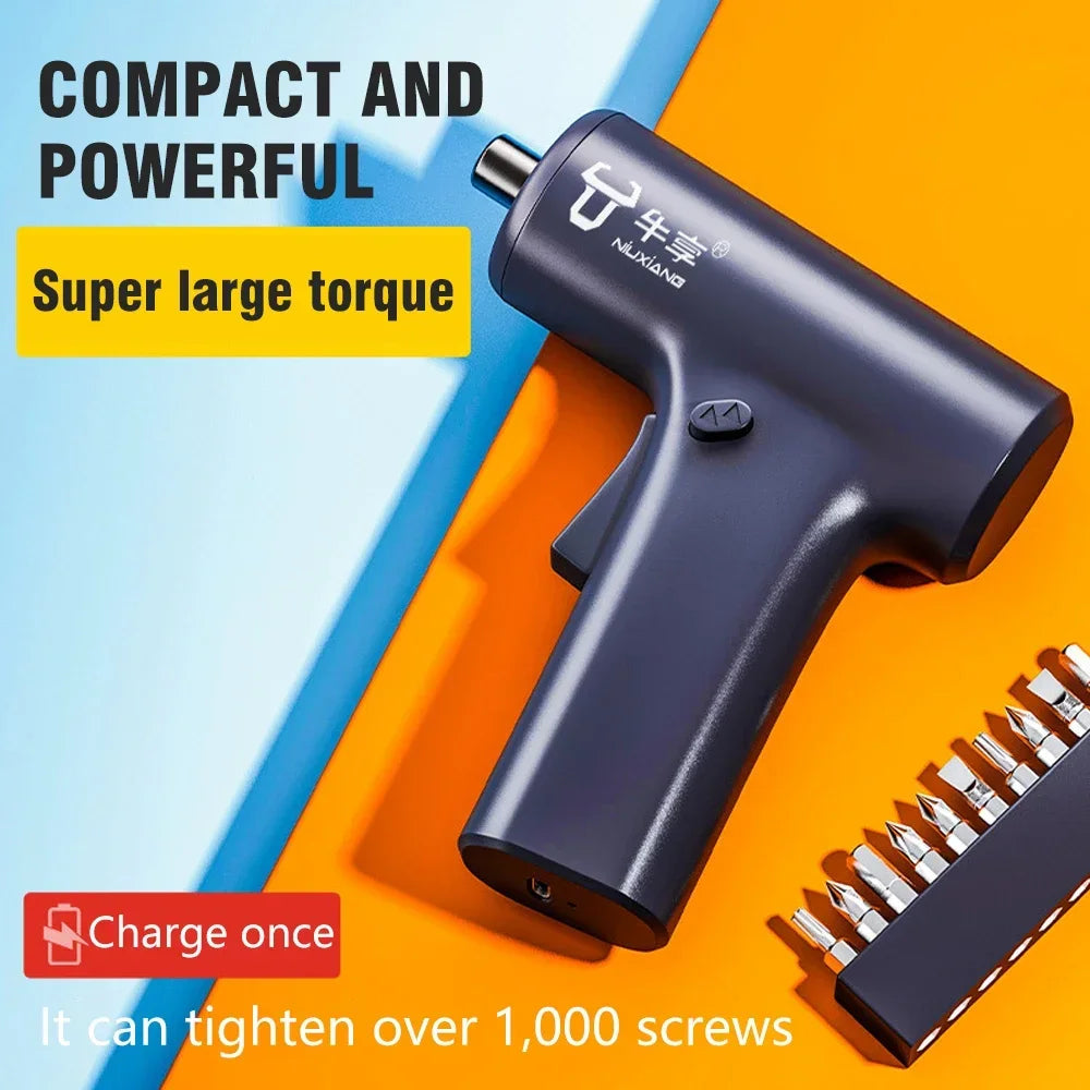 3.6V Electric Screwdriver Manual Cordless Household Multifunctional High Torque Mini Electric Screwdriver Suitable for DIY Tools