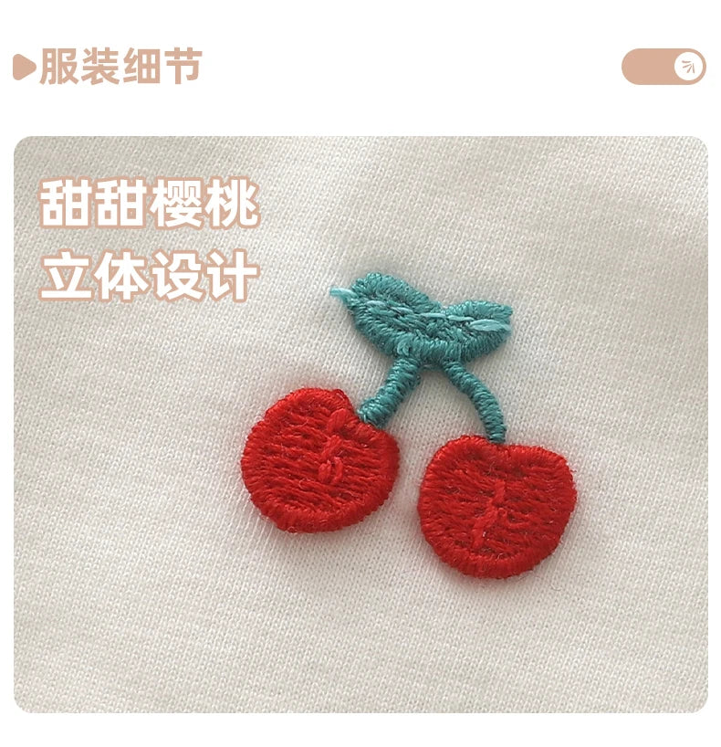 Baby Summer Clothes, Two-Piece Set for Girls, Air-Conditioned Clothing, Class a Pure Cotton Pajamas, Newborn Underwear Set, Thin Style